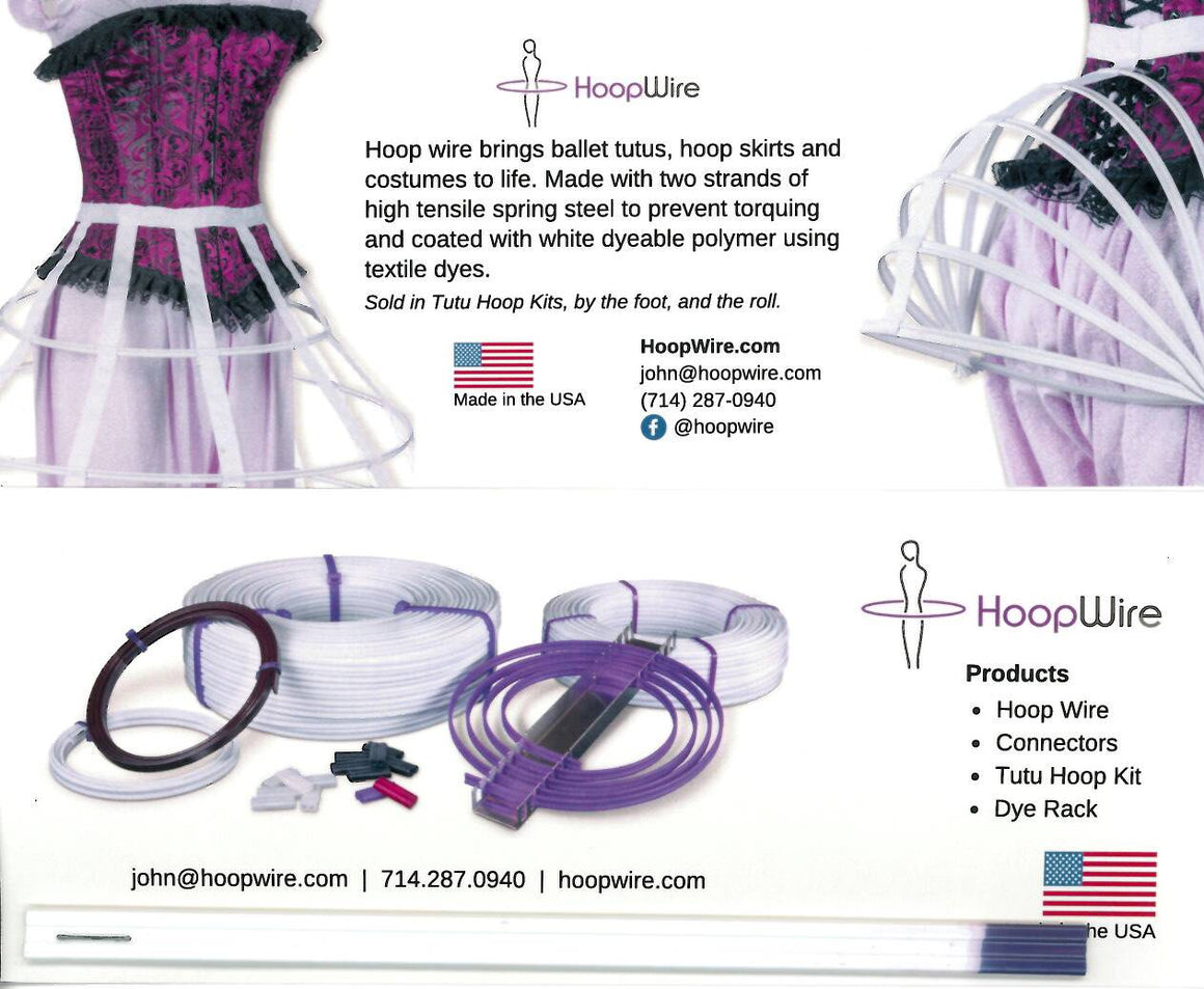 Free Hoop Wire Sample Card - HoopWire.com